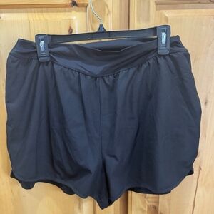 one 5 one Womens Lined Shorts Black Size XL
